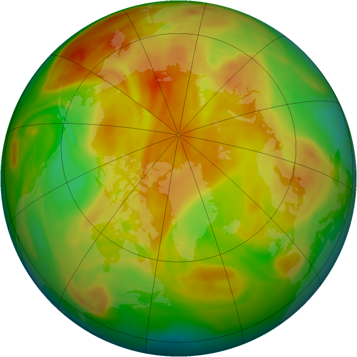Arctic ozone map for 24 April 2005